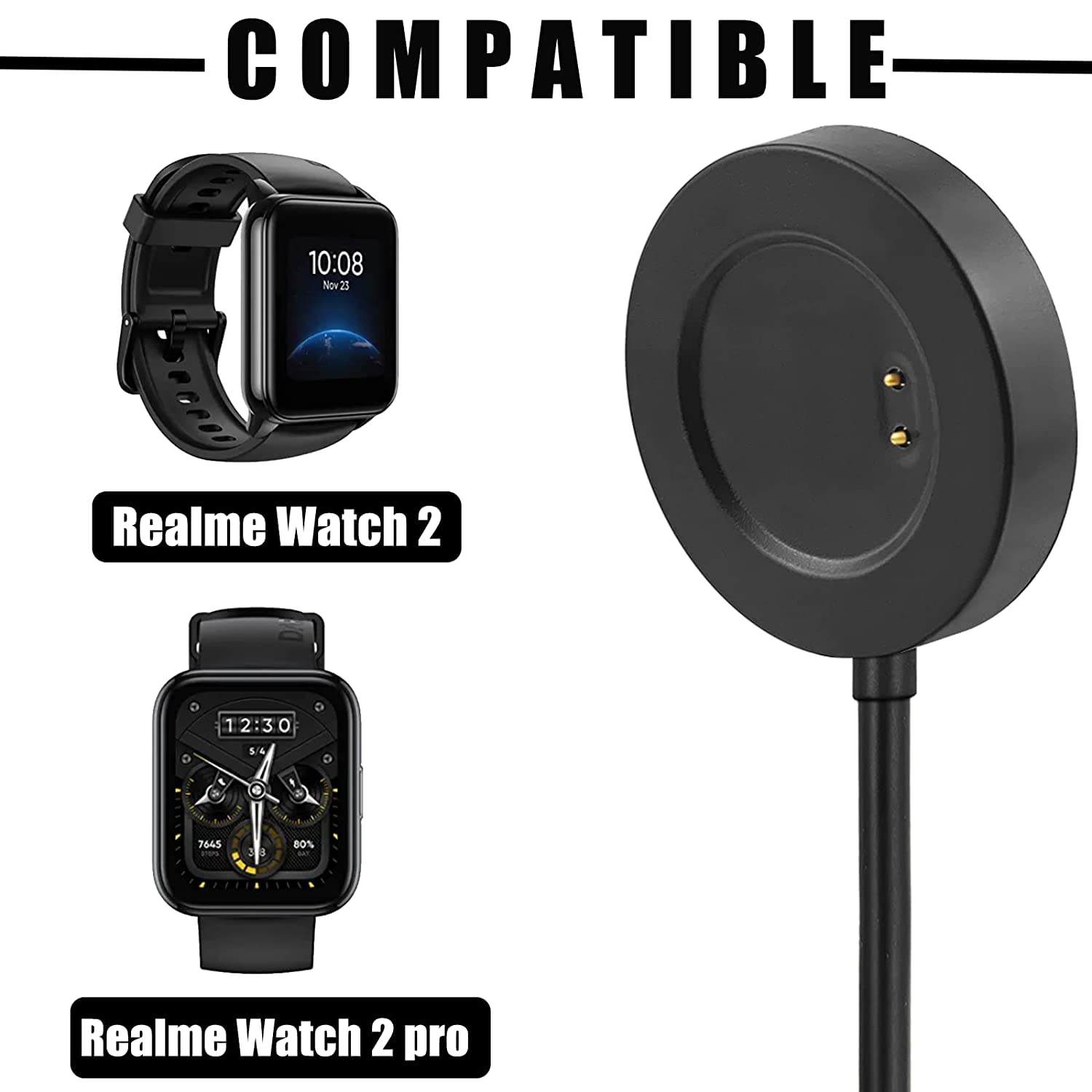 Realme Watch 2 Pro Charger  Fast & Durable Replacement Cable - PazerPro
