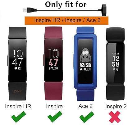  Fitbit Inspire HR Charger  Fast & Durable Replacement Cable - PazerPro