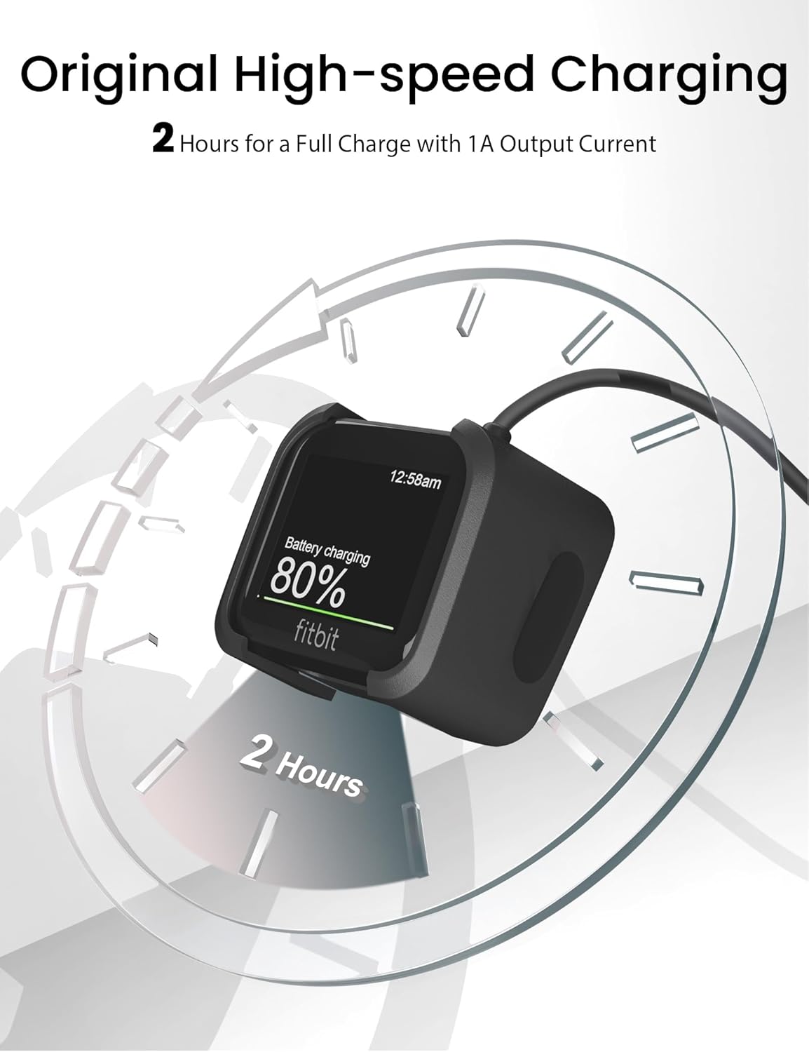 Fitbit Versa 1 Charger  Fast & Durable Replacement Cable - PazerPro